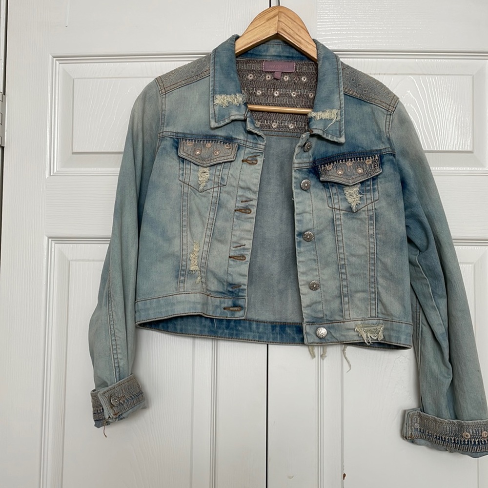 Harper Denim Short Jacket M